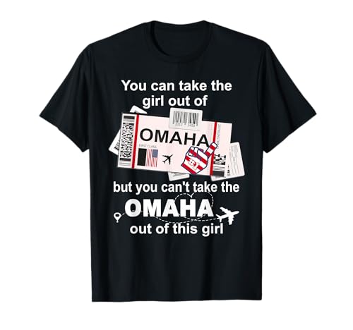 Omaha Boarding Pass - Omaha Girl T-Shirt