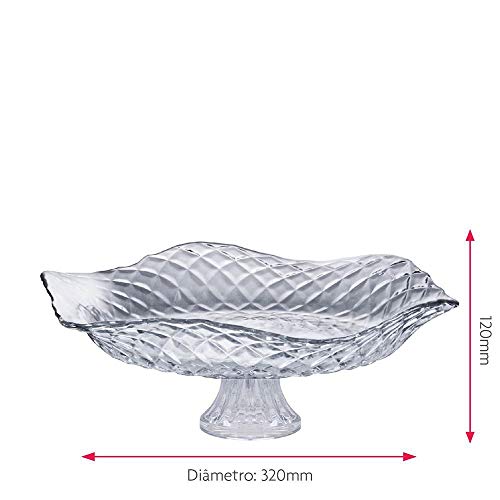 Saladeira com Pé - Fruteira em Vidro Gourmet Ruvolo