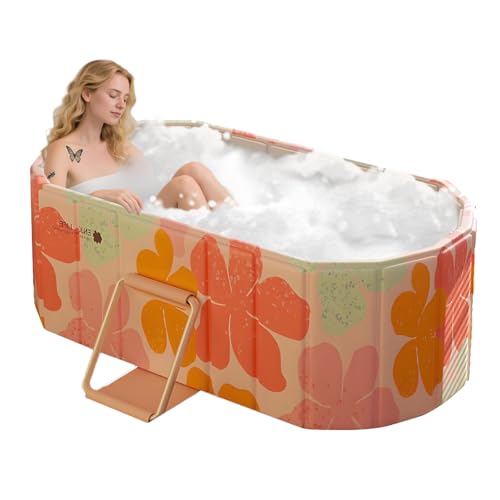 Gets 59" XXL Oval Ice Bath Tub For Athletes,Portable Bathtub