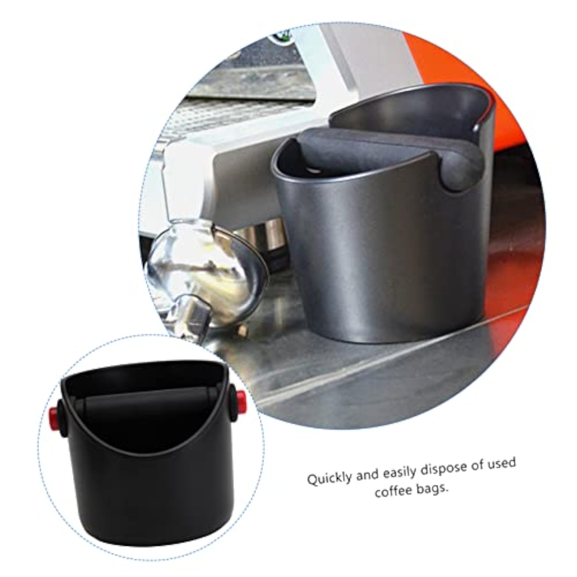 2 pcs Coffee Grounds Bucket, Espresso Dump Bin