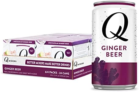 Q Mixers Premium Ginger Beer, Premium Cocktail Mixer Made with Real Ingredients, 7.5 Fl oz (Pack of 24)