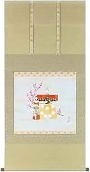 ピッピ/河田紫峰/雛図/ひな祭り図/桃の節句/掛軸/名家伝来/AE-224 ピッピ様専用/河田紫峰/雛図/ひな祭り図/桃の節句/掛軸/名家伝来