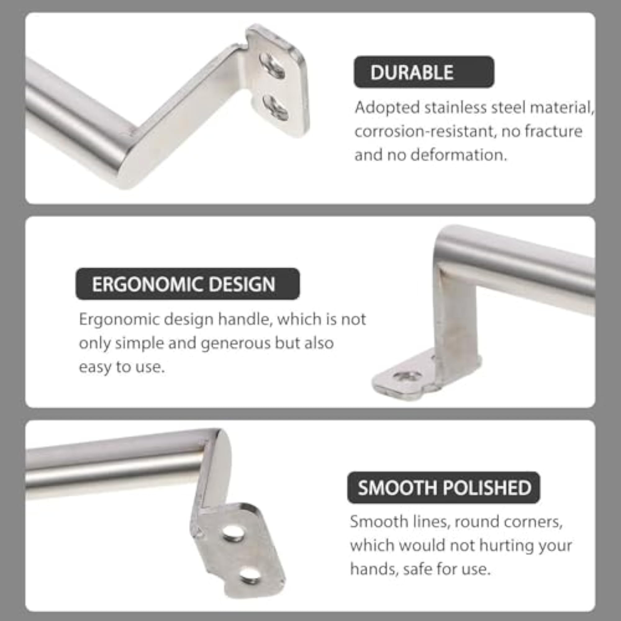 Elegant Matte Stainless Steel Drawer Pulls for Cabinets