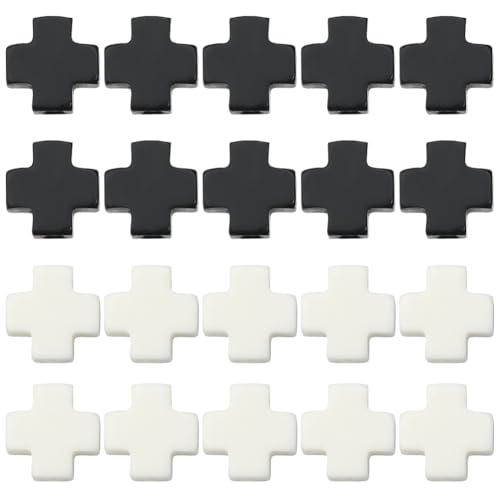 Perles en pierre en forme de croix SUNNYCLUE pour création de bijoux et colliers