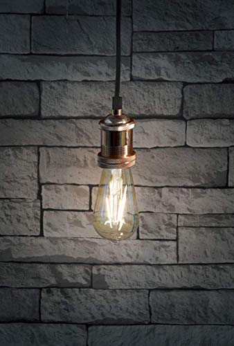 Lustre line plafonnier style rétro minimaliste avec accessoires edison E27