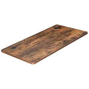 SONGMICS Tafelblad voor elektrisch bureau, bureaublad met gladde randen, melamine coating