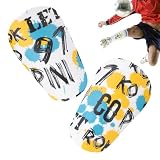 Fußball-Schienbeinschoner für Erwachsene, verdickte Sportplatte, kleiner Fußball-Schienbeinschoner, für Kinder, Teenager, Erwachsene, Jungen, Mädchen, Schule, Team, Training, Radfahren, Wrestling