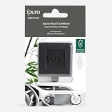 ipuro Car Line Autoduft Clip BLACK BAMBOO - Auto Lufterfrischer mit Jasmin, Zitrone, Apfel & Moschus Duft - Autoparfum frisch grün & herb - Duftclip für Auto Innenraum