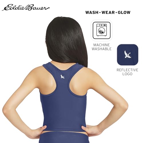 Image of Eddie Bauer Girls' UPF 50+ Swim Bikini Bottom and Racerback Tankini Set