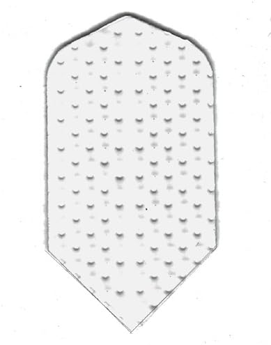 25 Sets #3062 AmeriThon White Embossed Dart Flights