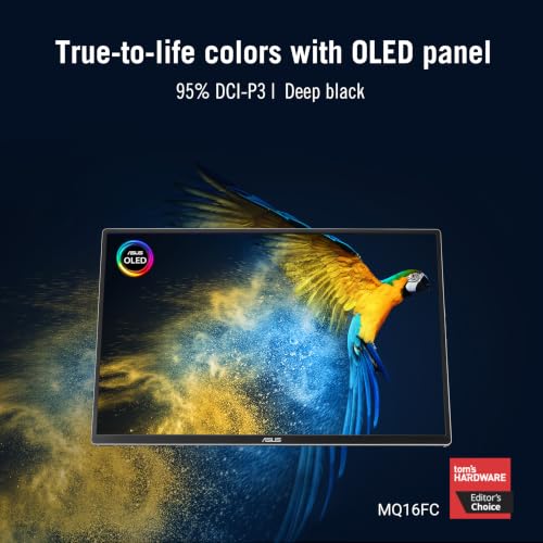ASUS ZenScreen MQ16FC 15.6 Inch16:10 USB-C OLED Portable Monitor by Asus - Used condition - Image 2