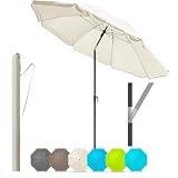 4smile Sonnenschirm Strand Ø 160 cm, Beige