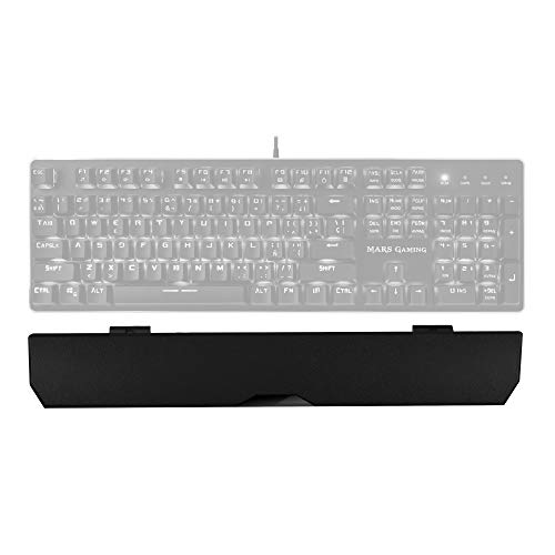 Preisvergleich Produktbild Mars Gaming MK4PALMR Schwarz Handgelenkstütze - Handgelenkstützen (Schwarz, 440 x 69 x 17 mm, 120 g)