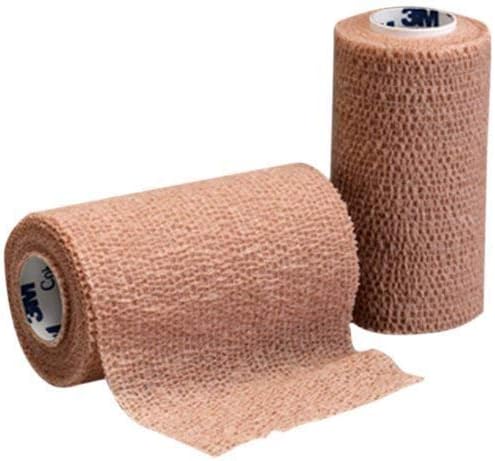 3M-1586 Bandage Coban Compression/Wrap Latex Elastic 6"X5Yd Tan 10 Per Case by 3M Part No. 1586
