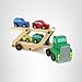 Melissa & Doug Car Carrier Truck and Cars Wooden Toy Set with 1 Truck and 4 Cars 5.75