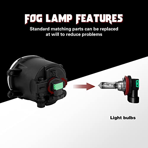 Rp Remarkable Power, Compatible With 2012-2015 Tacoma Pickup Truck Fog Light Kits Included Switch Wiring,With H11-12V 55W Bulbs Fl7117 #TOP5