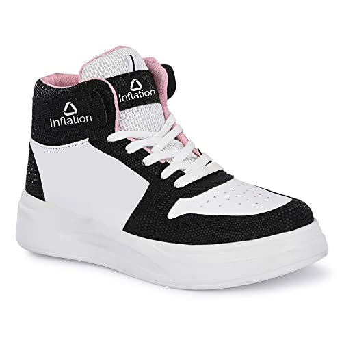 INFLATION Brand-Fashionable Outdoors Sneakers Lightweight with Extra Cushion Sports Shoes for Women and Girls