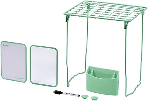 Miniatura 4 de Accesorios magnéticos para casillero y casillero organizador decoraciones estante de 12 pulgadas de alto, espejo, pizarra blanca, vaso para lápices