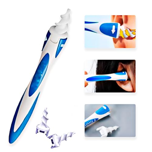 Removedor de Cera de Orelha Limpador de Cera de Ouvido Limpador Espiral de Ouvido cotonete Inteligen