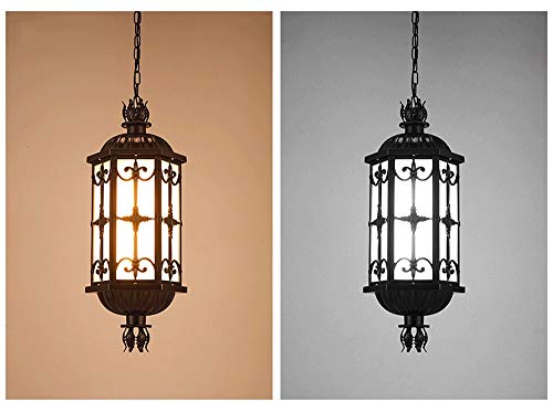 Lumière extérieur de porche lanterne classique antique led - 5