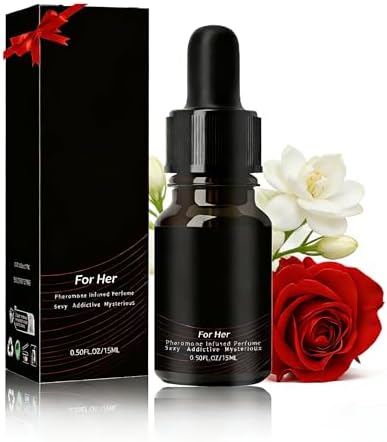 Original Pheromones Perfume for Women, Long-Lasting Women's Fragrances with Jasmine and Rose, Sweet & Spicy Aroma, Enhance Charm & Confidence, Vegan Cruelty-Free Travel Perfume Cologne