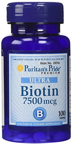Puritan's Pride Biotin 7500 mcg-100 Tablets Puritan's Pride Biotin 7500 mcg-100 Tablets