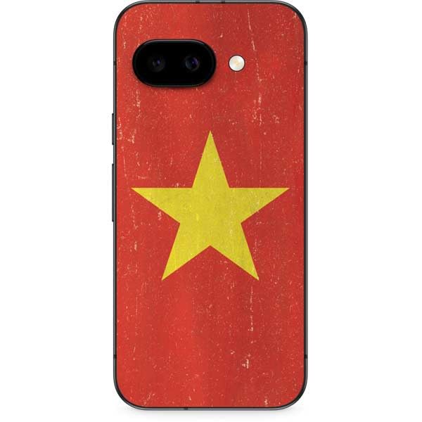 Skinit Decal Phone Skin Compatible with Google Pixel 9a - Vietnam Flag Distressed Design