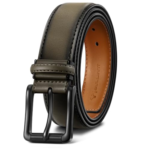 BULLIANT Men's Trimmable Leather Belt 1 3/8" For Golf Dress Casual