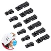 12 Stück Maskenhalter Skihelm Maskenhalterun,Helmclips Gurtband Ende Clip Helmhalter Maske Helm Clip Ski Zubehör für…
