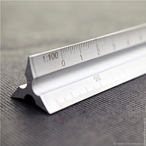 Escalímetro Triangular De Metal 30cm Régua Profissional Nº1