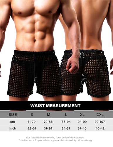 Casey Kevin Sexy Unterwäsche für Mann Netz Kurze Hosen Transparent Shorts Herren Sexy Boxershorts Freizeit Boxer Shorts