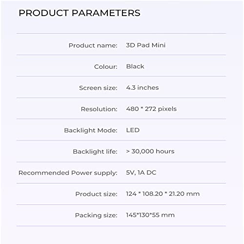 Creality Official Updated 3D Pad Mini, 4.3 Inches Touch Screen Kit With Filament Sensor, Fits For Ender 3 Pro, Ender 3 3D Printer With Creality 32-Bit Mainboard #TOP6