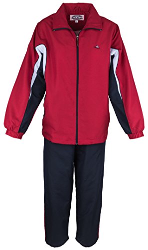 Paris Microfaser Damen Jogginganzug - Weinrot, Groesse: S