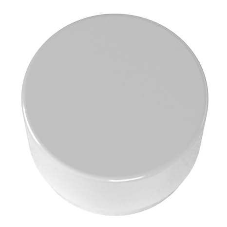 F002EEC-WH-10 PVC External End Cap, Furniture Grade, 2 Size, White (Pack of 10)