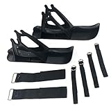 FNWD Snow Sledge Board Set for 12 inch Balance Bike Scooter Parts, Lightweight Durable Portable Bicycle Snowboard Ski Kit Bicycle Sled Kit (Black)