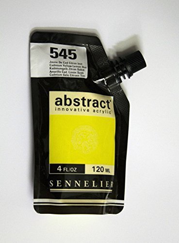 Sennelier 545 Cadmium Yellow Lemon Hue Abstract Innovative Acrylic Artist Paint Pouch 120Ml (545 Cadmium Yellow Lemon Hue)