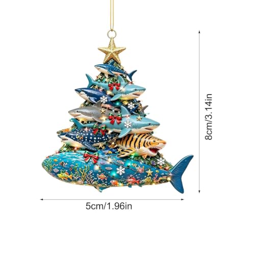 Décoration de sapin de Noël en acrylique 2D - Pendentif festif – vue 5
