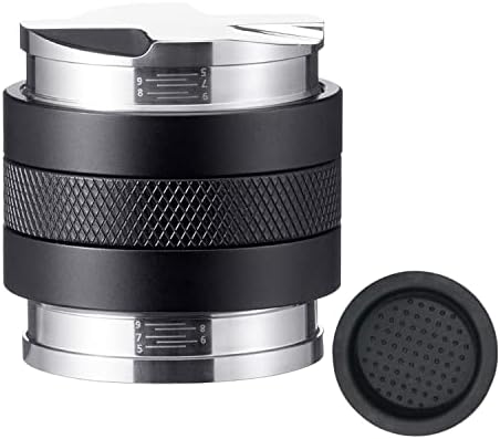 Coffee Distributor/Tamper Coffee Leveler/Tamper Adjustable Depth Coffee Distributor Stainless Steel Espresso Tamper/Leveler Double-Head Coffee Distributor/Tamper 53mm Distributor/Tamper