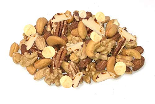 Freshly Roasted Mixed Nuts With Sea Salt (2 Lbs.) - A Delicious Sea Salted Mix Of Macadamia Nuts, Cashews, Brazil Nuts, Almonds, Pecans & Walnuts - Farm Fresh Nuts Brand #TOP3