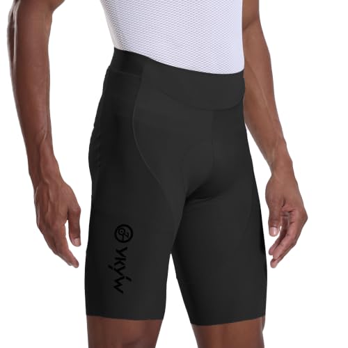 Image of YKYWBIKE Cycling Bibs Men,Elastic Interface Padded Cycling Bib Shorts,Breathable Biking Bib Short Men