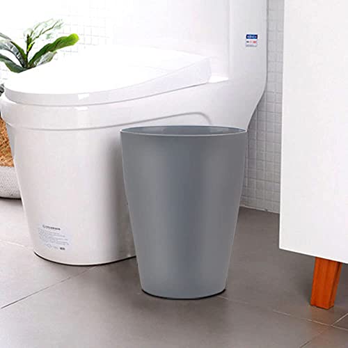 Gereen 1.5 Gallon Small Trash Can,Round Small Wastebasket Garbage Can For Bathroom Bedroom Kitchen Countertop Under Sink (White+Gray, 4 Pack) #TOP5