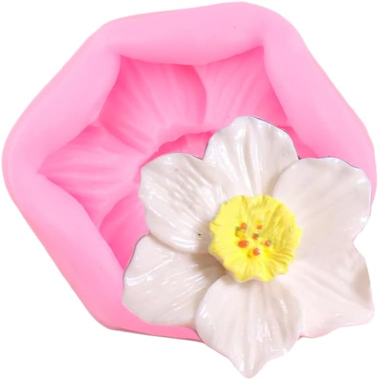 Miniatura 4 de Guratapa 4 moldes de silicona Frangipani Plumeria Floral Hibiscus Flower para bricolaje Fondant Candy Making Herramientas Molde de Chocolate Postres