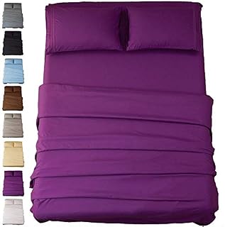 SONORO KATE Sheets Super Soft Microfiber 1800 Thread Count 18 Inch Deep Pocket