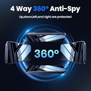 WSKEN for iPhone 17 Pro Max Privacy Screen Protector - [4 Way 360 Anti Spy] [Auto Dust-Remove] 10X Military Shatterproof 4 Directions Zero Bubble Anti Peep Tempered Glass Film for 17 Pro Max