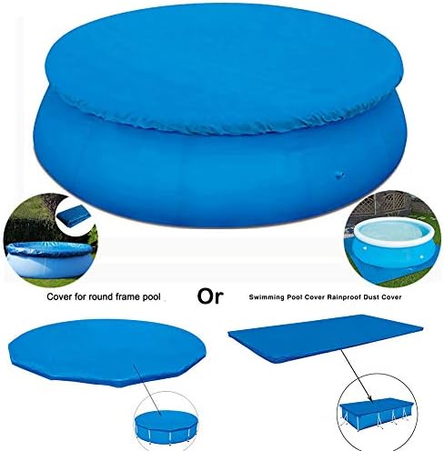 Waterproof Swimming Pool Cover Round/Square Pool Ground Cloth Dustpoof Cover Floor Mat Rainproof Pool Cover