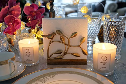 Chez Juju Natural Soy Wax Candle | Peony & Blush Suede | Luxurious Scented Candle Fragrance Aromatherapy | Clean Burning | Handcrafted | Plant-Based Vegan Eco Friendly | Pure Fine Essential Oils #TOP3