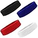 Sweatbands Cotton Sports Headbands Terry Cloth Moisture Wicking Athletic Basketball Headband 4 (Available in Lots of Pack Quantities) by Kenz Laurenz (4 Pack)