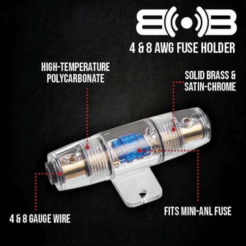 Image of Belva True 8 Gauge AWG Premium CCA Complete Amplifier Wiring Kit with OFC 4-Channel RCA Cable - BAK84 RED