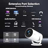 Tecaki Mini Projector with WiFi 6 and Bluetooth 5.2, Portable Projector Support 1080P Full HD 180° Rotatable with Auto Keystone for Home Bedroom Compatible with HDMI/TV Stick/Memory Stick/Laptop/PS5 - Image 8