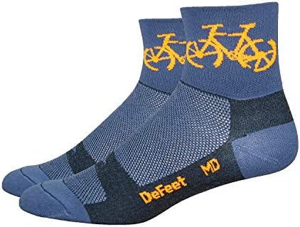 DEFEET, Aireator 3" Patterned Cycling Socks, For Biking, Running & Everyday